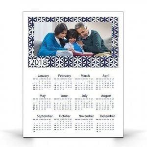 Single Page Wall Photo Calendar *  Design Eight