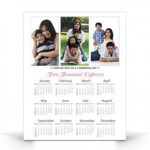 Single Page Wall Photo Calendar *  Design Twelve