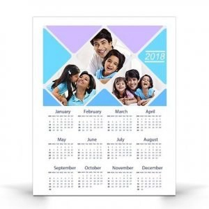 Single Page Wall Photo Calendar *  Design Thirteen