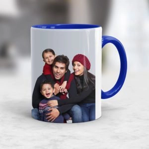 Blue Photo Mug